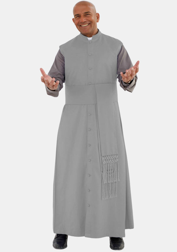 Abdiel ärmellose Priesterrobe Grau
