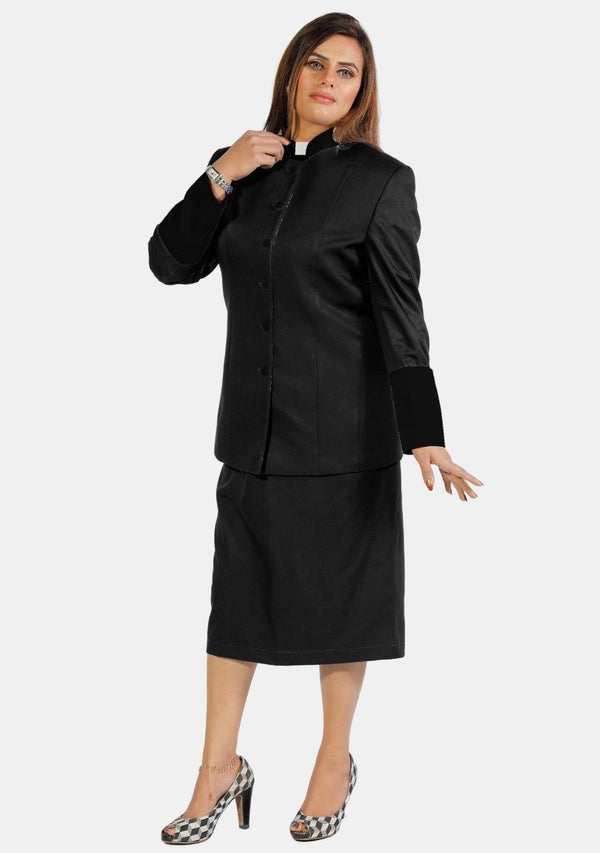 Schwarze Kostüme von eClergy für Damen