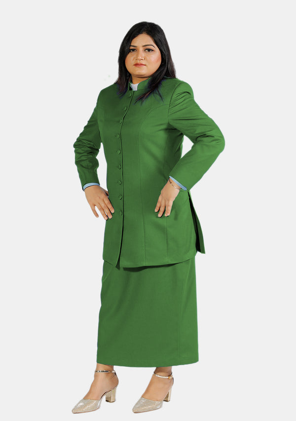 Grüner Priesteranzug für Damen
