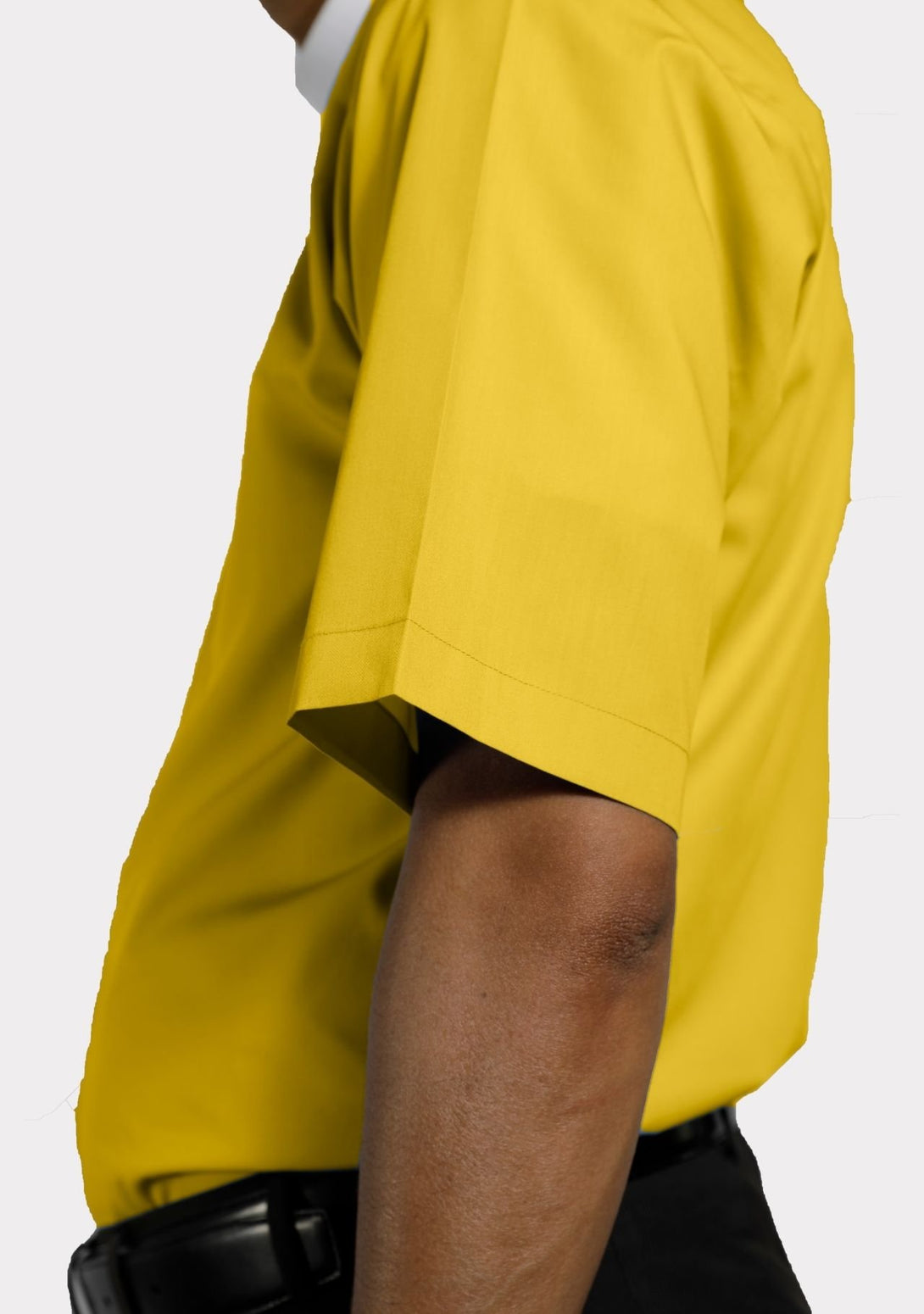 Full Collar Short Sleeve Clergy Shirt for Men