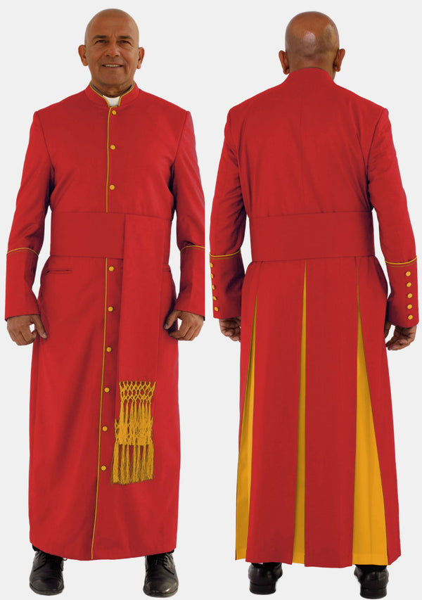 Rot mit Gold eClergys Robe für Herren