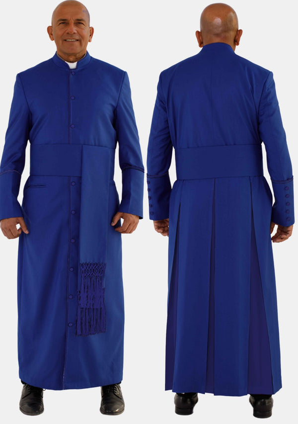 Königsblaue Priesterrobe für Herren