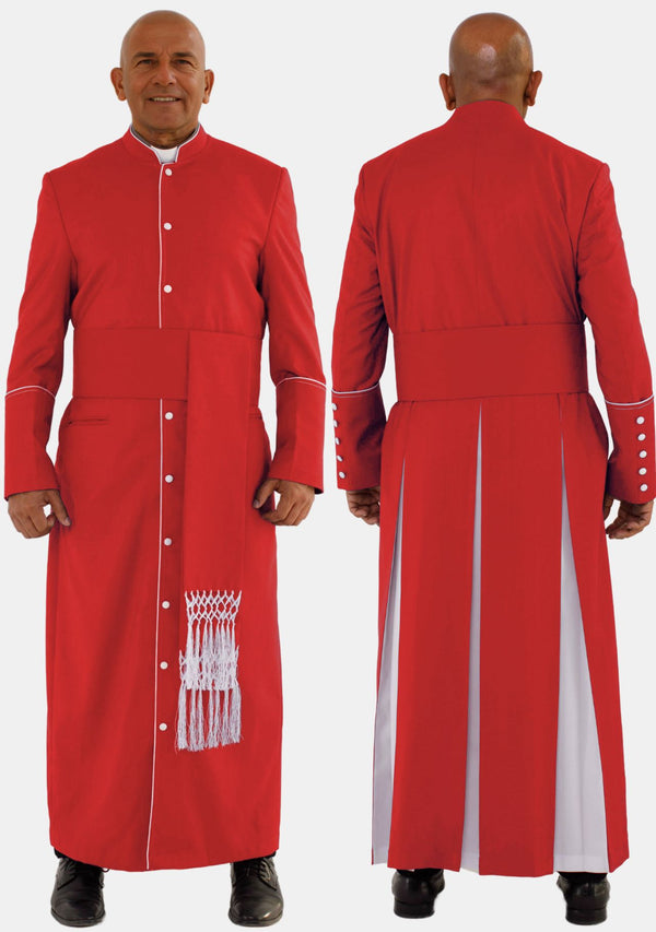 Rot-weiße Priesterrobe für Männer