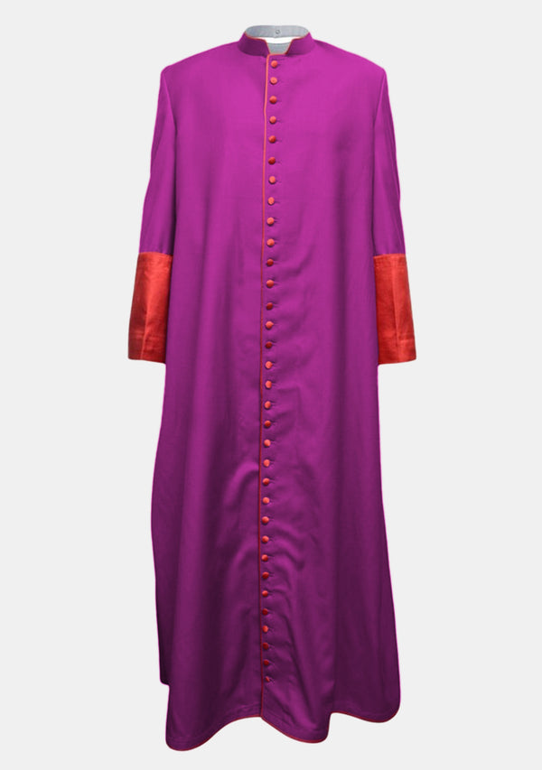 Rot-violette römische Priestersoutane für Männer