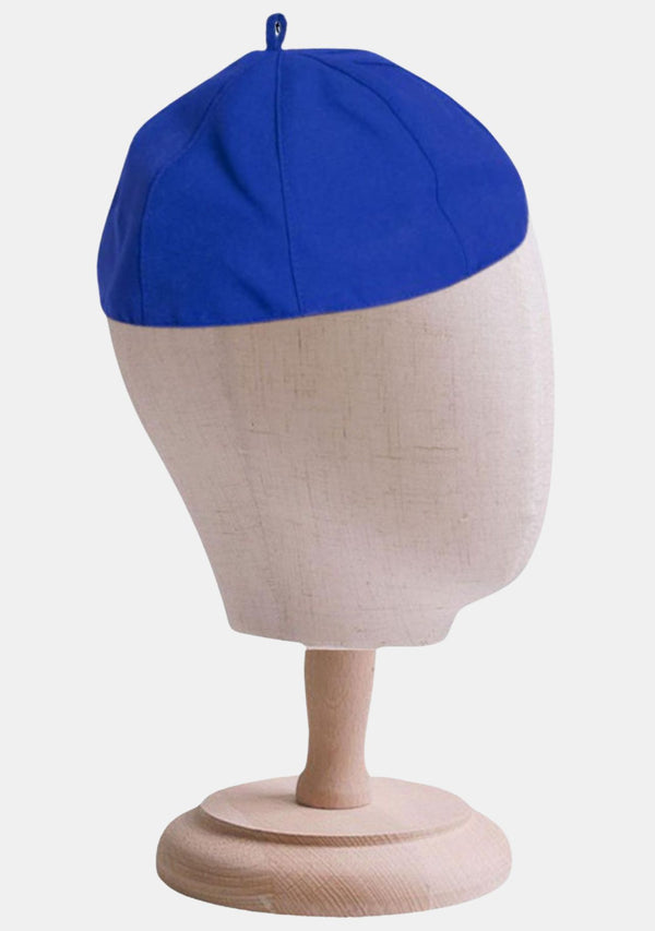 Königsblaue Zucchetto-Kappe