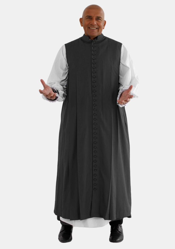 Seraph 33 Knöpfe Schwarzes Klerus-Chimere für Männer