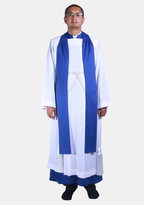 Königsblaue Stola für Geistliche