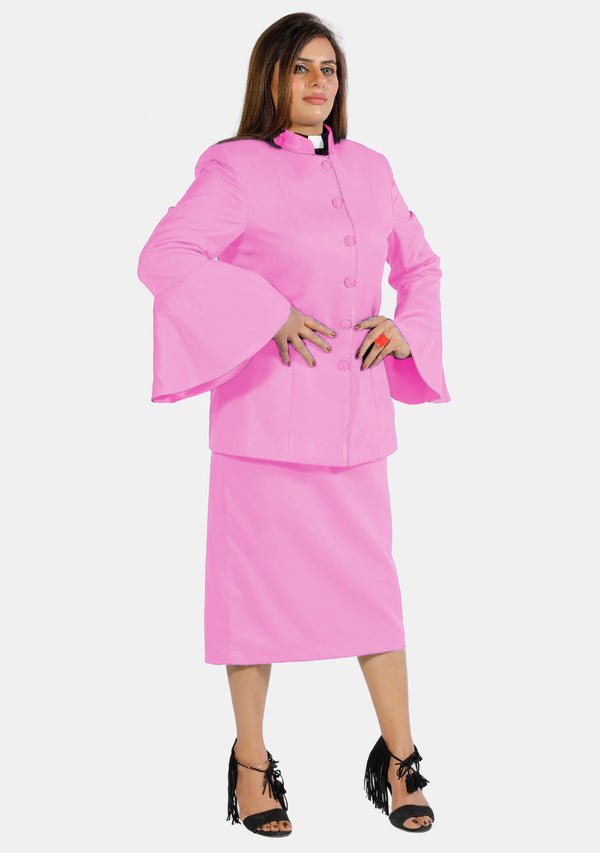 eClergy's Anzug mit ausgestellten Ärmeln, Rosa